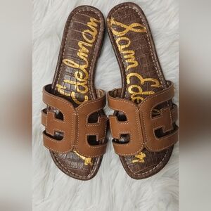 Sam Edelman Tan Slide Sandals